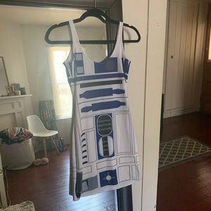 BlackMilk Clothing Star Wars R2D2 dress size small